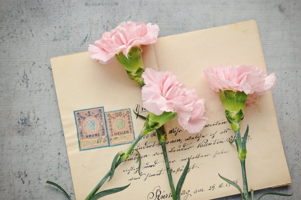 お花と手紙