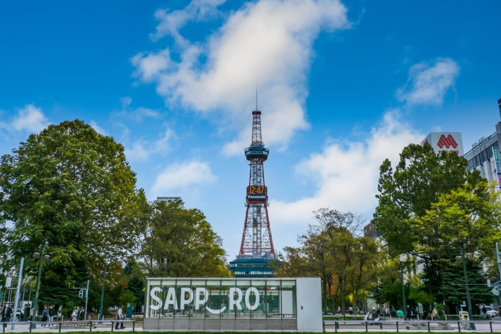 札幌の大通り公園の風景