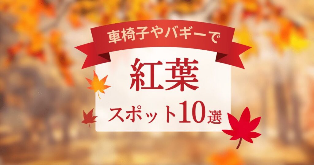 車椅子やバギーでも行ける！紅葉スポット10選